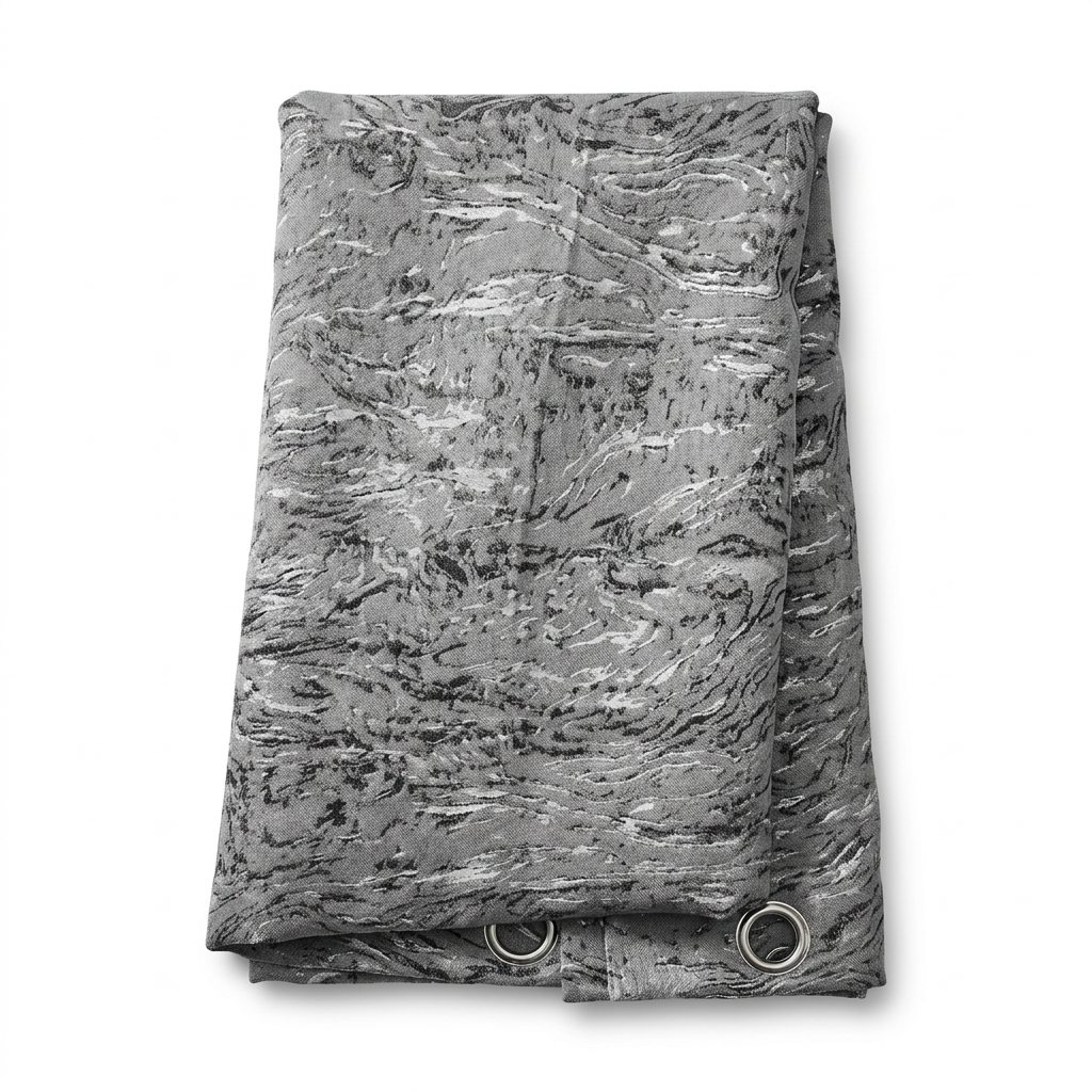 Rideau HOME TREND PARIS gris et argent